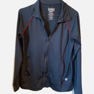 Red and Gray Lightweight Shirt Jacket with Sporty Accents.  Size Men’s small.